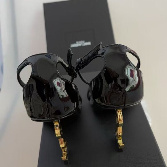 YSL Opyum Snake Heeled Sandals - Picture 4 of 5